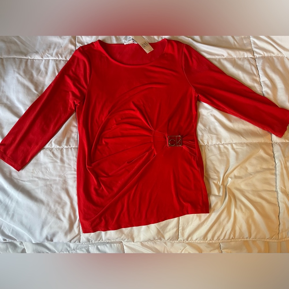 Calvin Klein Women's Red Top